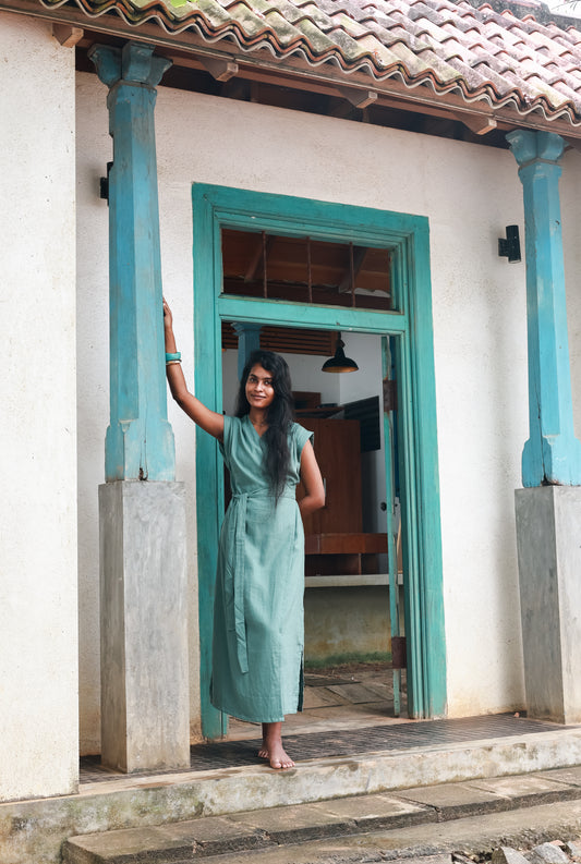 Sam Linen Dress Jade