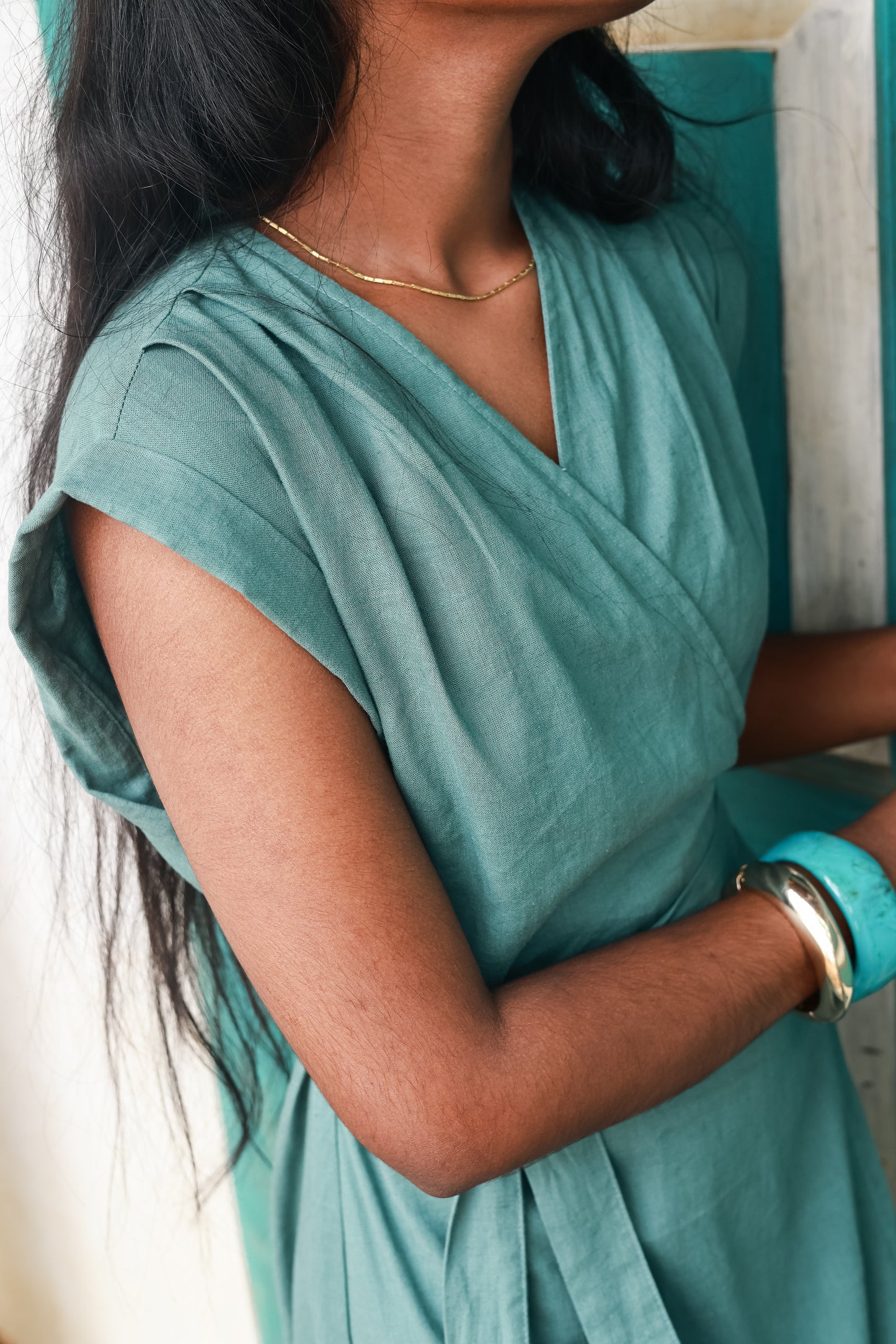 Sam Linen Dress Jade