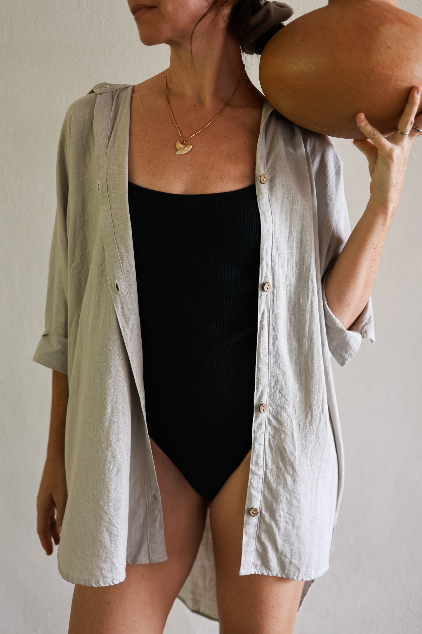 Jane Shirt Light Grey
