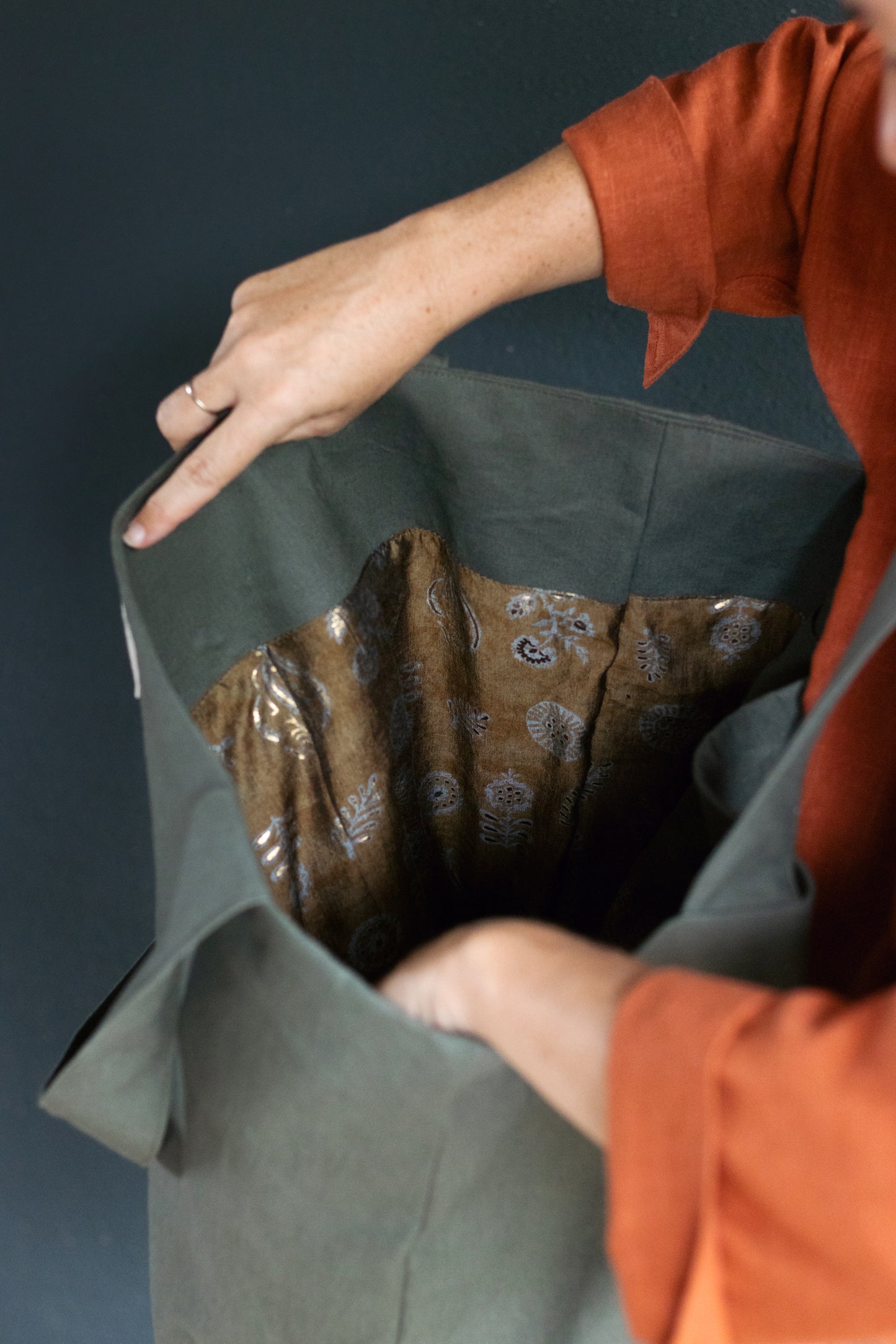 Recycled XL Linen Bag