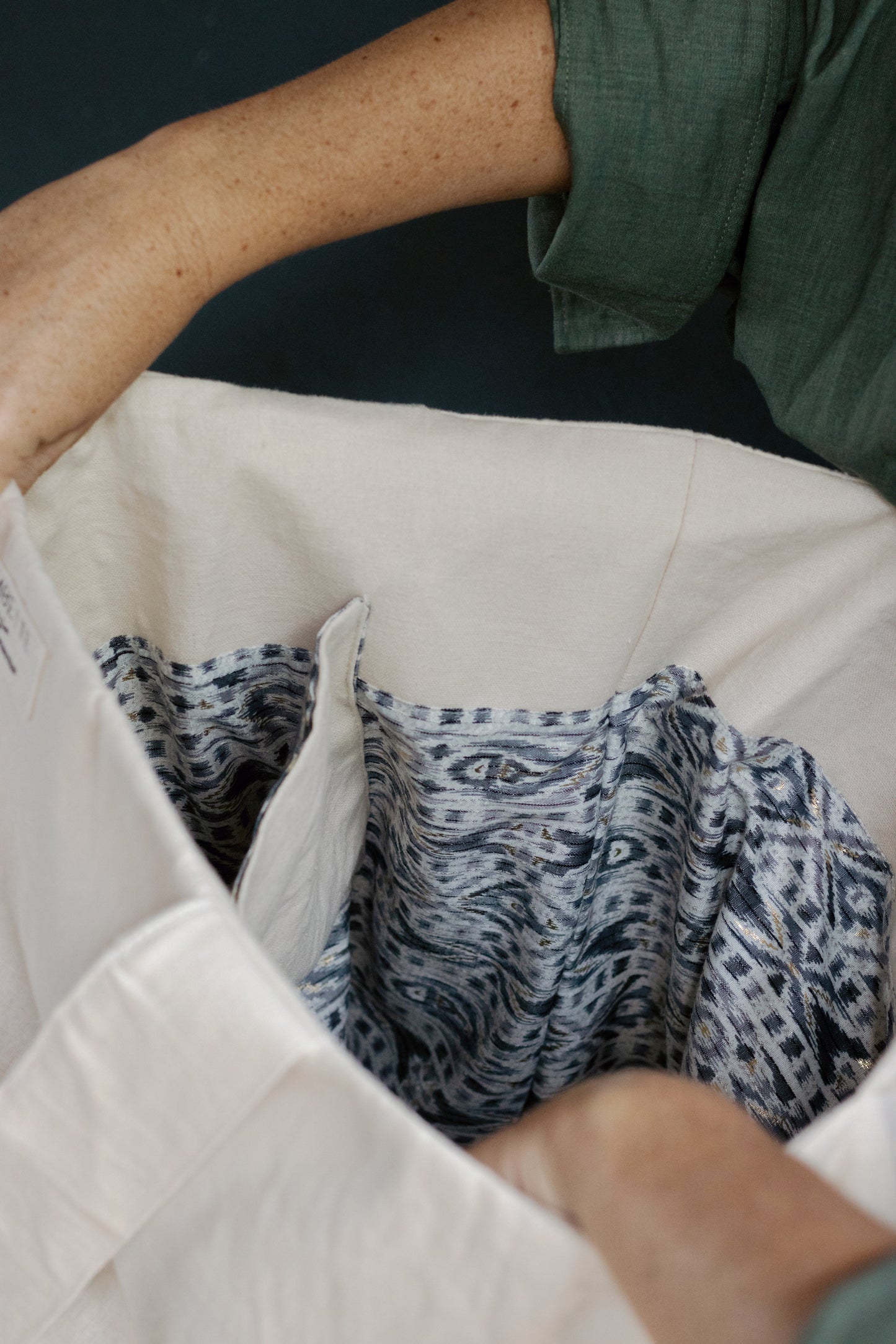 Recycled XL Linen Bag
