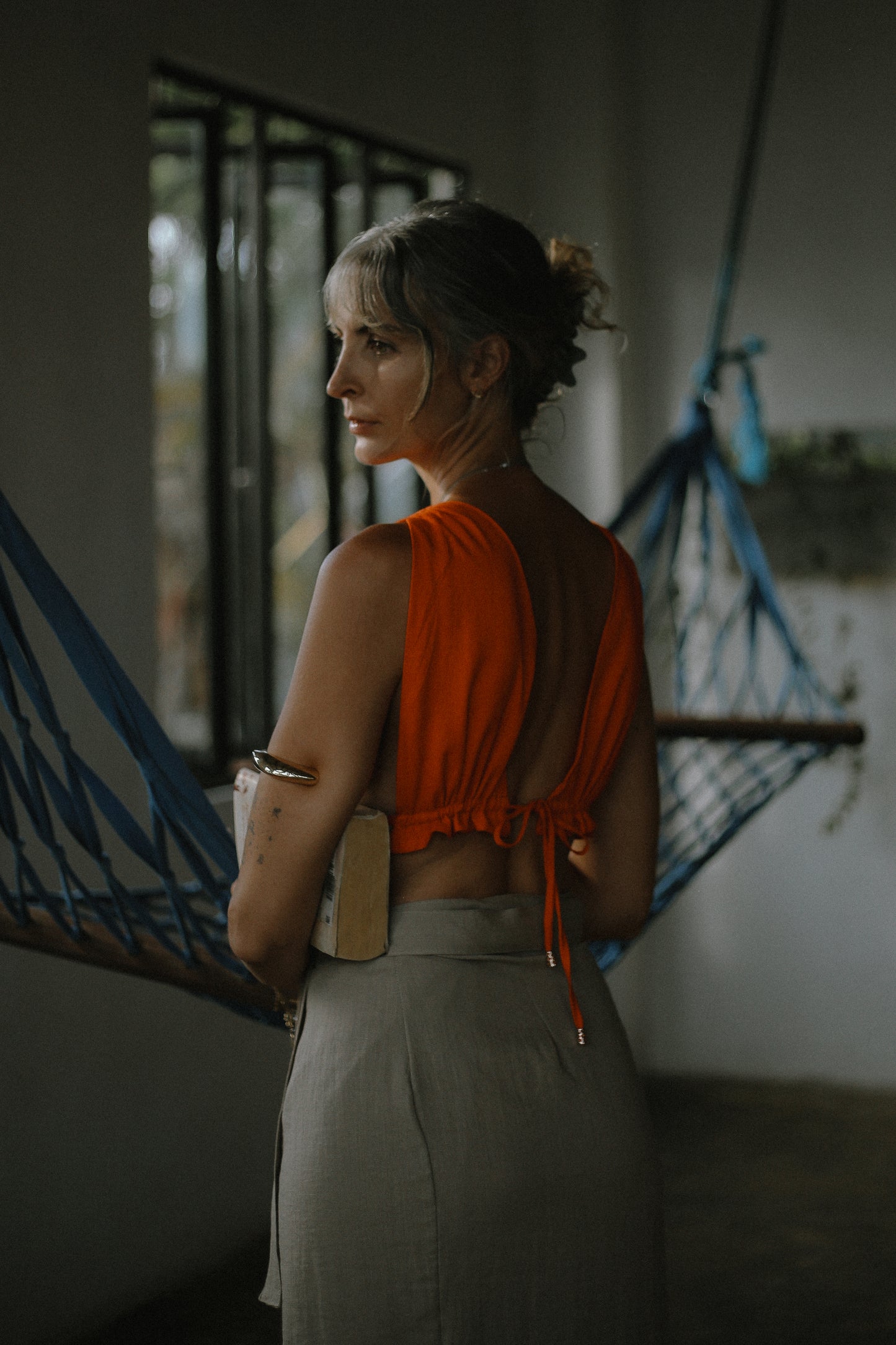 Shanna Long Skirt Stone