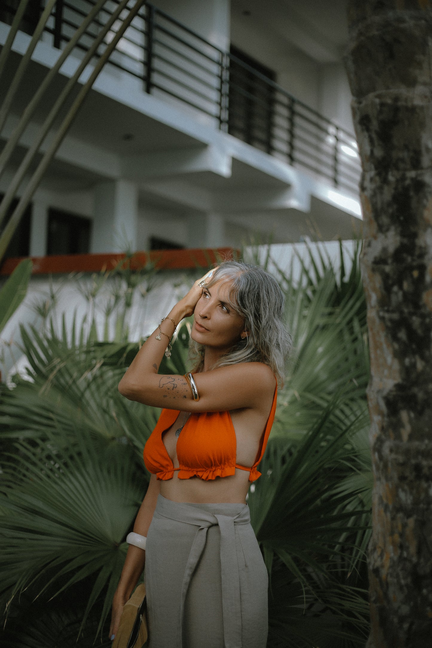 Shanna Long Skirt Stone