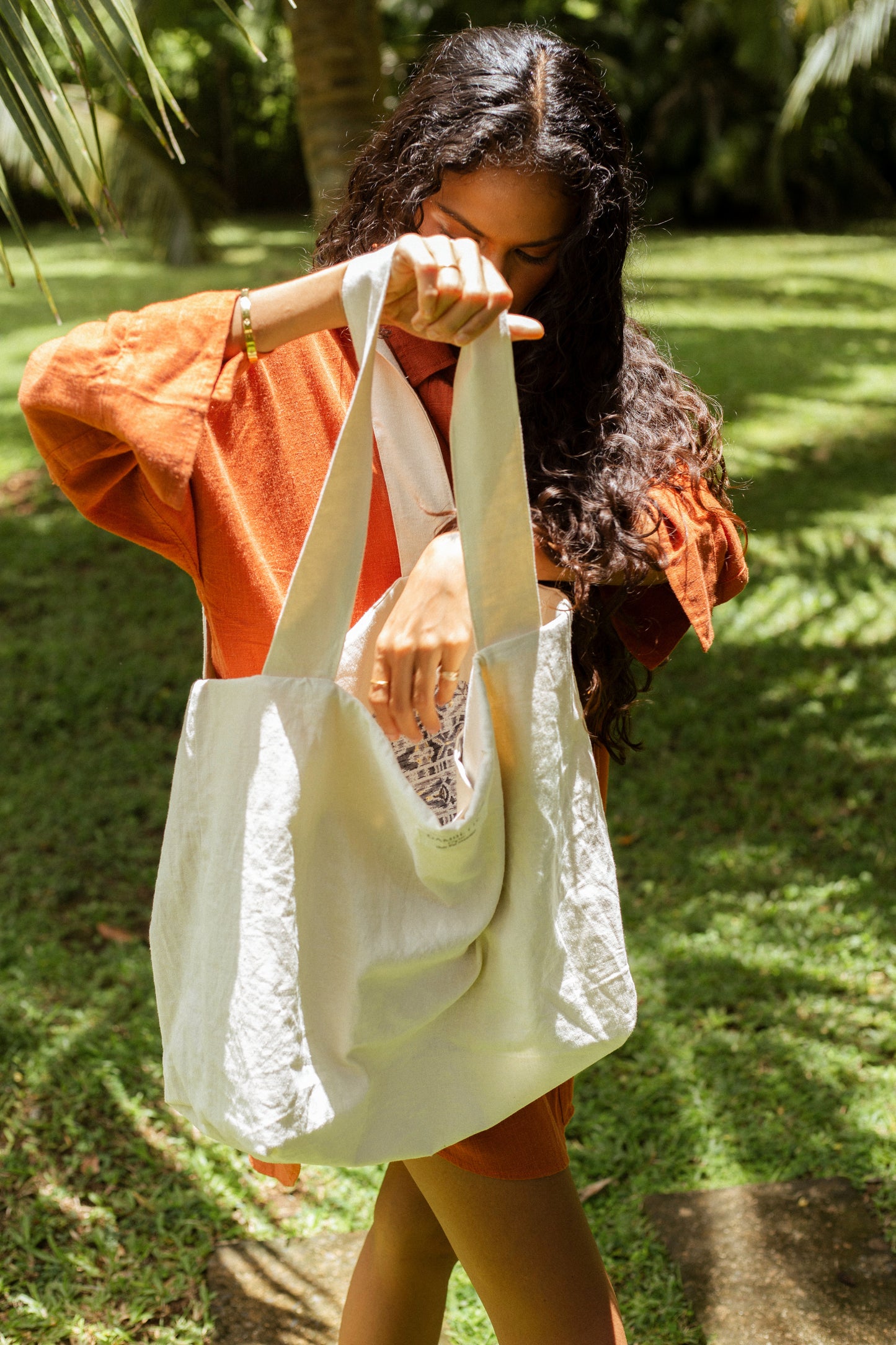 Recycled XL Linen Bag