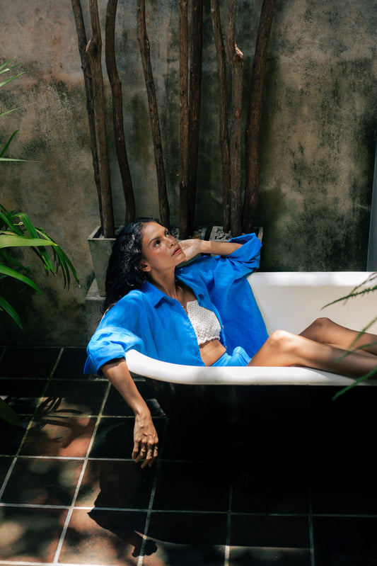 Blue Bath Set